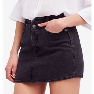 Free People jean skirt